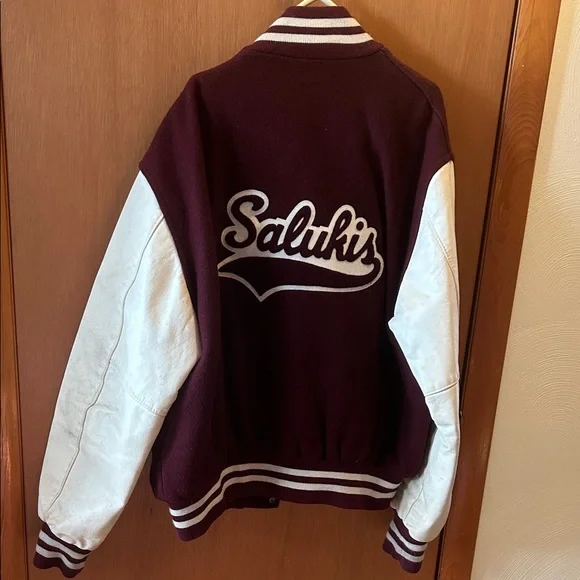 Vintage SIU Salukis Holloway Original Letterman Jacket Southern Illinois Varsity - Picture 4 of 4